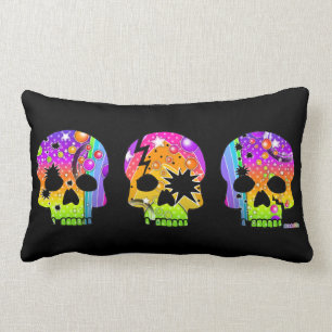 Pop Art SKULLS LUMBAR Reversible PILLOW