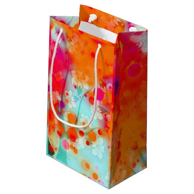 Pop art small gift bag (Back Angled)