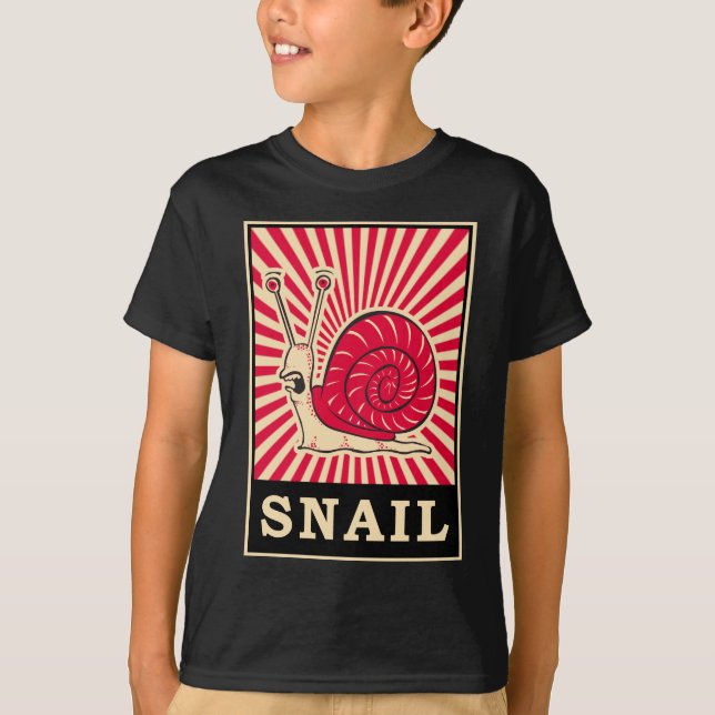 Pop Art Snail T-Shirt (Front)