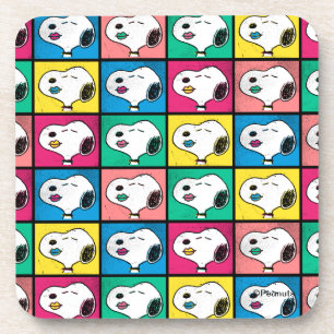 Pop Art Snoopy Lips   Mod for You Pattern Coaster
