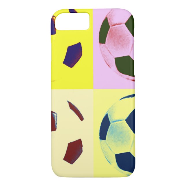 Pop Art Soccer Balls iPhone 7 Case (Back)