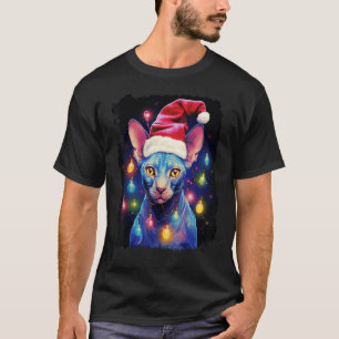 Pop Art Sphynx Hairless Cat Christmas Decorations T-Shirt