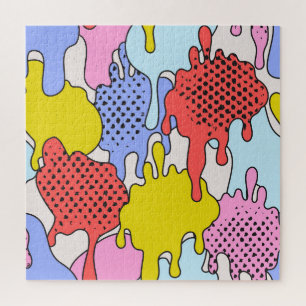 Pop Art Splatter: Comic Drama Jigsaw Puzzle