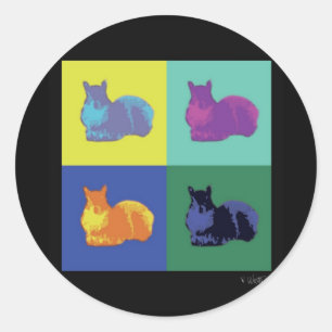 Pop Art Squirrel Stickers