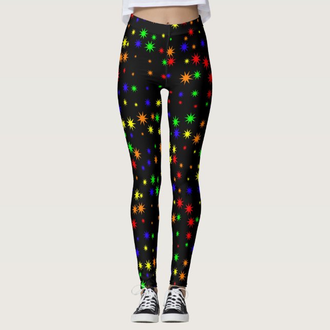pop art stars leggings (Front)
