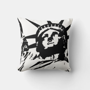 Pop Art Statue of Liberty American MoJo Pillow