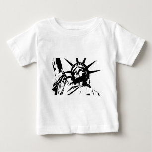 Pop Art Statue of Liberty Baby T-Shirt