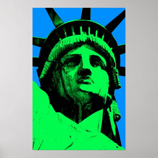Pop Art Statue of Liberty Poster (Front)