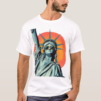 Pop Art Statue of Liberty T-Shirt