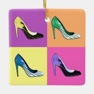 Pop Art Stiletto Pumps / Shoes / High Heels Ceramic Tree Decoration