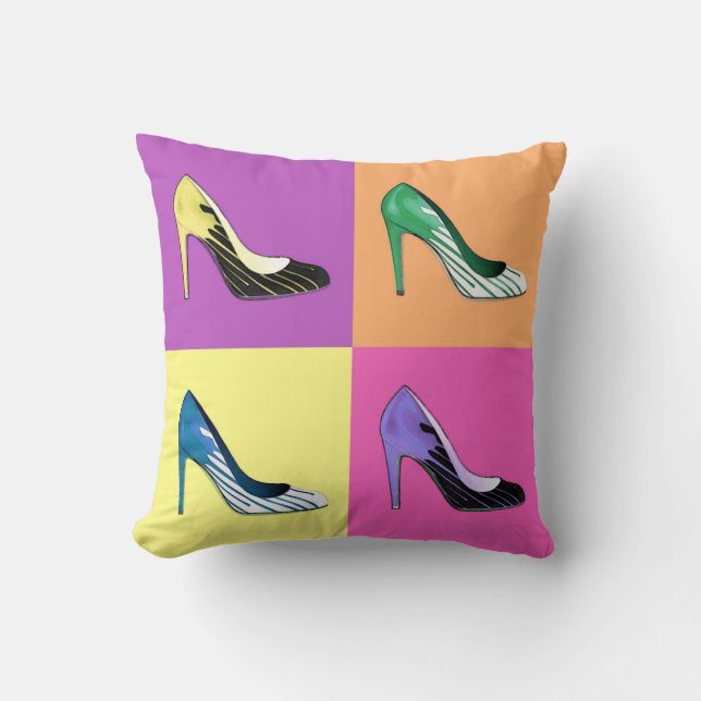 Pop Art Stiletto Pumps / Shoes / High Heels Cushion (Front)