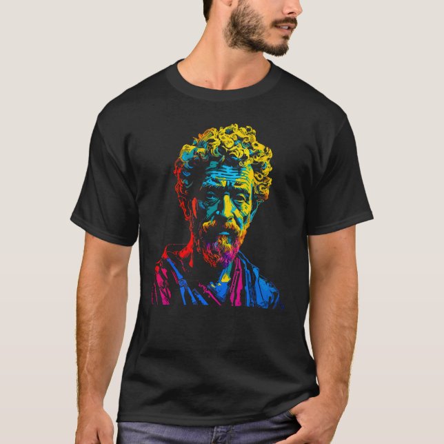 Pop Art Stoic Marcus Aurelius Stoicism T-Shirt (Front)