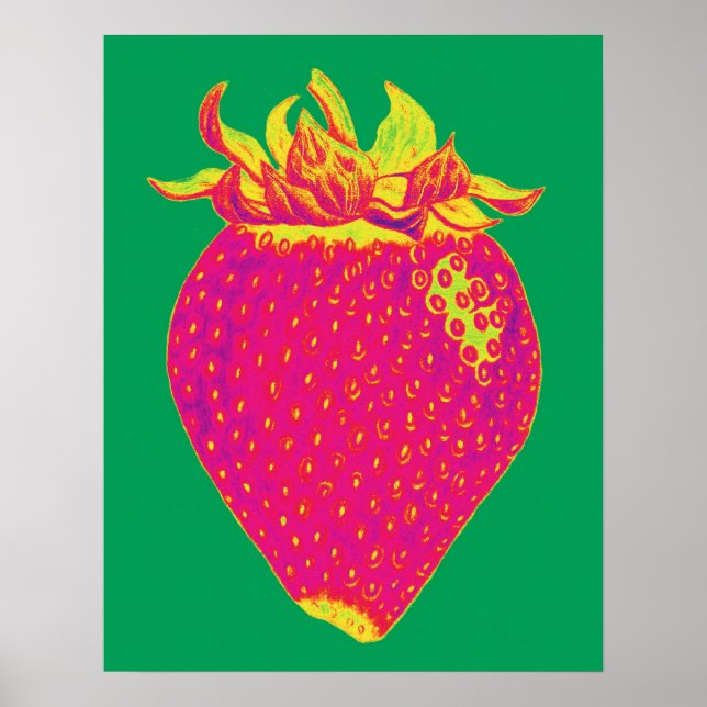 Pop Art Strawberry Print (Front)