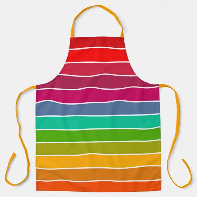 Pop Art Stripes Apron (Front)