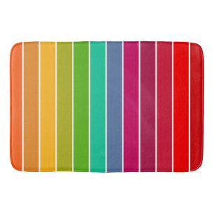 Pop Art Stripes Bath Mat