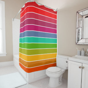 Pop Art Stripes Shower Curtain