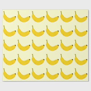POP ART STYLE BANANAS PATTERN WRAPPING PAPER