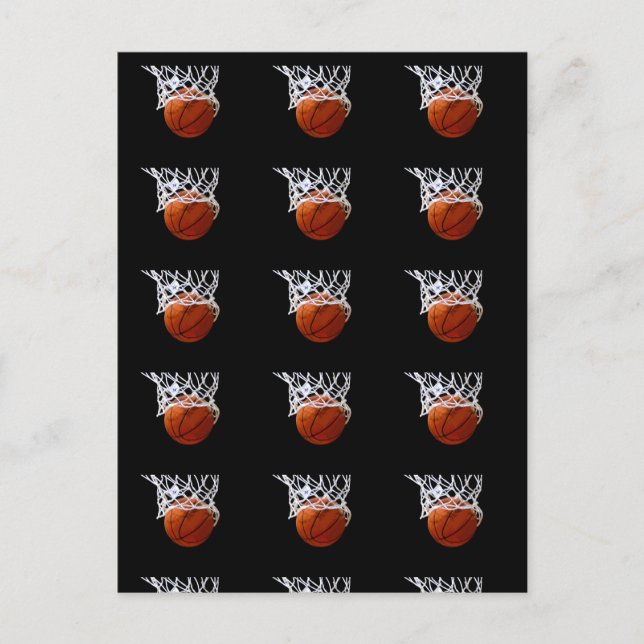 Pop Art Style Basketball Postcards (Front)