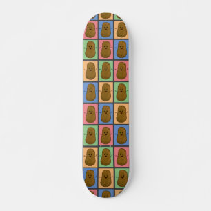 Pop Art Style Potato Skateboard