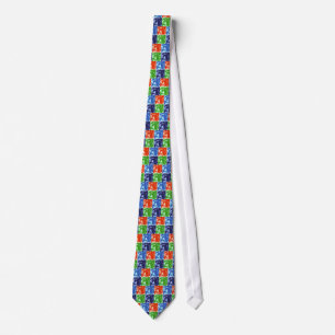 Pop Art Style Statue of Liberty New York Tie