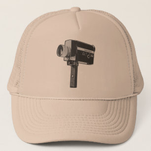 Pop Art Super 8 Movie Camera Trucker Hat