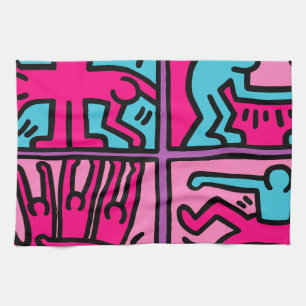 pop art tea towel