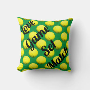 Pop Art Tennis Themed  Cushion