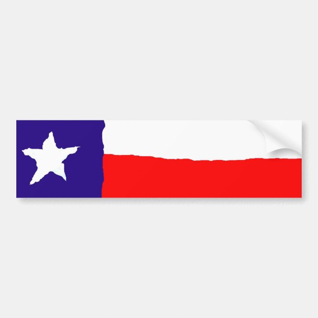 Pop Art Texas State Flag Bumper Sticker (Front)
