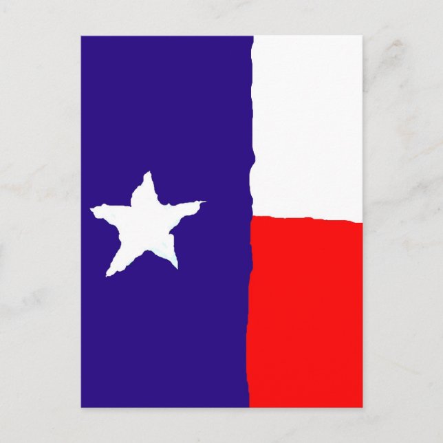Pop Art Texas State Flag Postcard (Front)