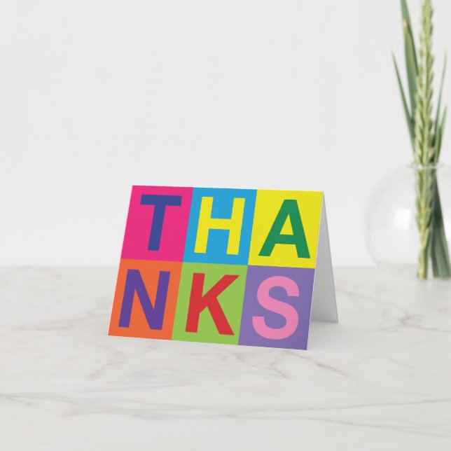 Pop Art Thank You Card (Front)