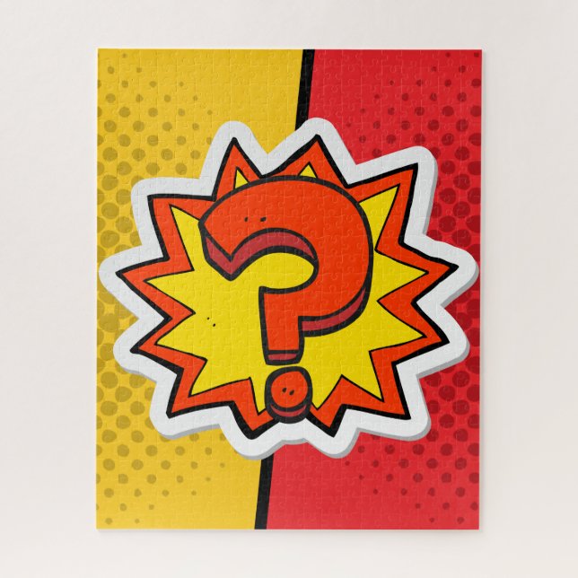 Pop Art The Question Engagement Jigsaw Puzzle (Vertical)