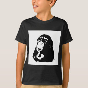 Pop Art Thinking Chimpanzee T-Shirt