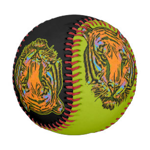 Pop Art TIGER HEAD + your backgr. & ideas Baseball