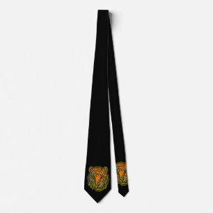 Pop Art TIGER HEAD + your backgr. & ideas Tie