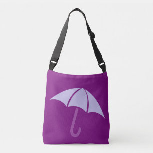 Pop Art Umbrella Purple Crossbody Bag