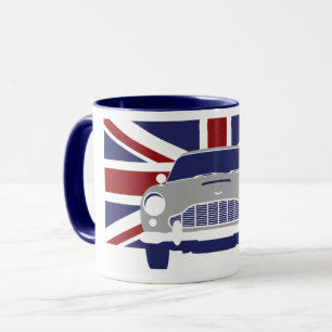 POP ART UNION JACK DB5 CAR AUTO MUG