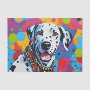Pop Art Vibrant Dalmatian Tissue Paper