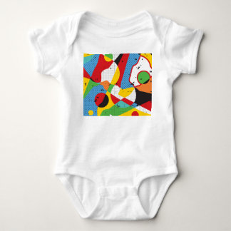 Pop Art, Vibrant Minimalism. Baby Bodysuit