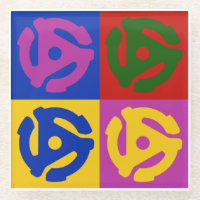 Pop Art Vinyl Record 45 RPM Insert