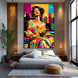 Pop Art Vision of Adele Bloch-Bauer Canvas Print