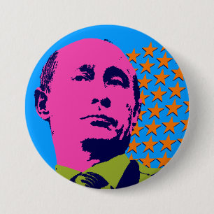 Pop Art Vladimir Putin 7.5 Cm Round Badge