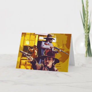 Pop Art Western Greetings Card