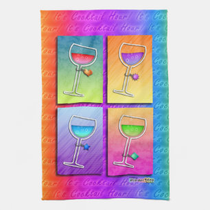 Pop Art WINE Kitchen - Bar TOWEL