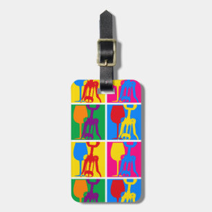 Pop Art Wine Luggage Tag