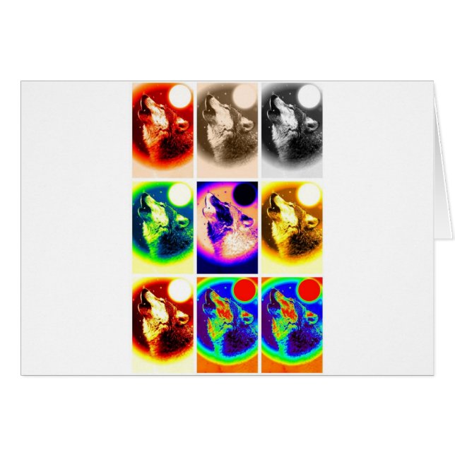 Pop Art Wolf (Front Horizontal)