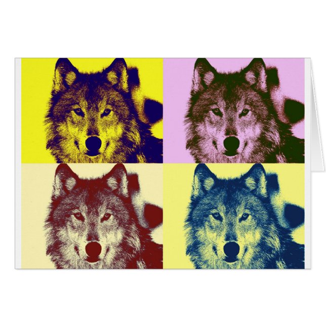 Pop Art Wolf (Front Horizontal)