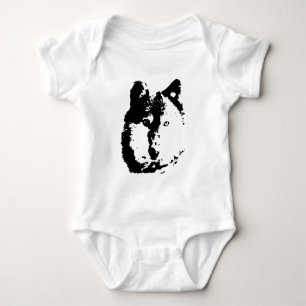 Pop Art Wolf Baby Bodysuit
