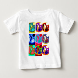 Pop Art Wolf Baby T-Shirt