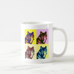 Pop Art Wolf Coffee Mug