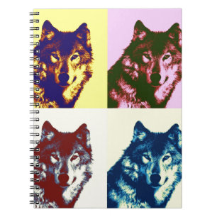 Pop Art Wolf Notebook